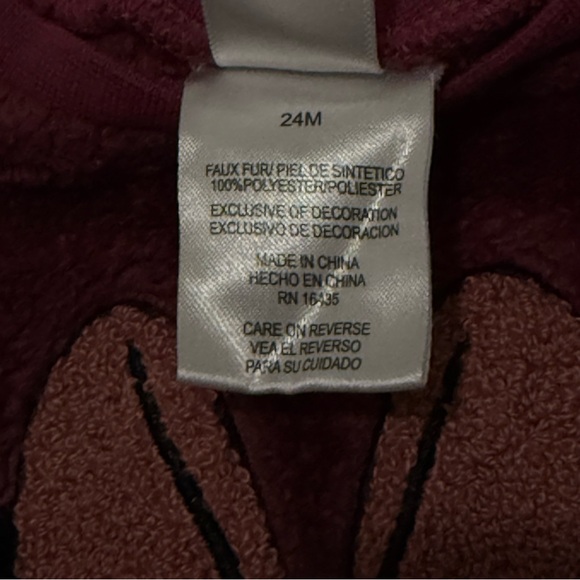 Disney baby 24 months Minnie Mouse sweater Faux Fur - Picture 5 of 7